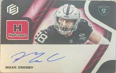 Maxx Crosby Football Cards 2021 Panini Elements Steel Signatures Prices