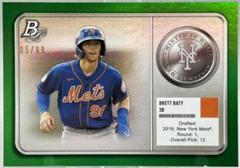 Brett Baty [Green] #MM-2 Baseball Cards 2022 Bowman Platinum Minted in Merit Prices