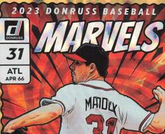 Greg Maddux [Gold] #M6 Baseball Cards 2023 Panini Donruss Marvels Prices