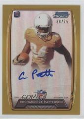 Cordarrelle Patterson [Gold Refractor] Football Cards 2013 Bowman Chrome Rookie Autograph Prices