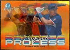 Yasser Mercedes [Orange] #PRP-14 Baseball Cards 2023 Bowman Chrome Prospect Process Prices