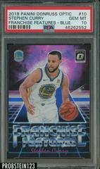 Stephen Curry [Blue] Basketball Cards 2018 Panini Donruss Optic Franchise Features Prices