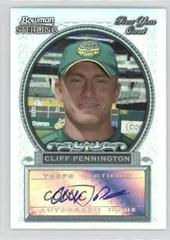 Cliff Pennington [Autograph Black Refractor] #BS-CP Baseball Cards 2005 Bowman Sterling Prices