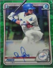 Andy Pages [Green Refractor] Baseball Cards 2020 Bowman Chrome Prospect Autographs Prices