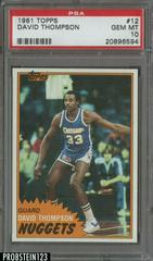 David Thompson #12 Basketball Cards 1981 Topps Prices