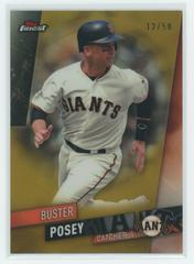 Buster Posey [Gold Refractor] #11 Baseball Cards 2019 Topps Finest Prices
