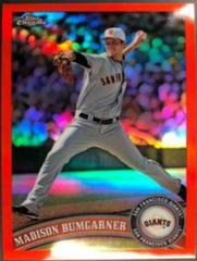 Madison Bumgarner [Orange Refractor] Baseball Cards 2011 Topps Chrome Prices