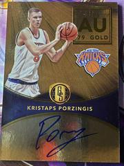 Kristaps Porzingis #AU-KP Basketball Cards 2016 Panini Gold Standard AU Autographs Prices
