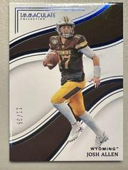 Josh Allen [Blue] #27 Football Cards 2023 Panini Immaculate Collection Collegiate Prices