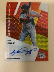 David Ortiz [Choice Red and Yellow] Baseball Cards 2021 Panini Mosaic Autographs Prices