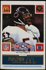 Tom Thayer [Blue] Football Cards 1986 McDonald's Bears Prices