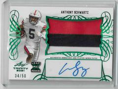 Anthony Schwartz Football Cards 2021 Leaf Trinity Patch Autographs Prices