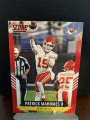Patrick Mahomes II [Red] #1 Football Cards 2021 Panini Score Prices