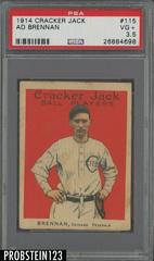 Ad Brennan #115 Baseball Cards 1914 Cracker Jack Prices
