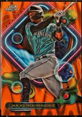 Julio Rodriguez [Orange Galactic] #44 Baseball Cards 2023 Topps Cosmic Chrome Prices