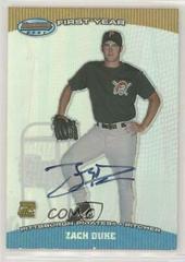 Zach Duke [Autograph] Baseball Cards 2004 Bowman's Best Prices