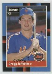 Gregg Jefferies Baseball Cards 1988 Leaf Prices