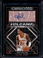 John Collins [Red] Basketball Cards 2021 Panini Obsidian Volcanic Signatures Prices