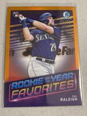 Cal Raleigh [Orange] Baseball Cards 2022 Bowman Rookie of the Year Favorites Prices
