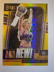 Charlotte Flair [Gold] #10 Wrestling Cards 2023 Panini Select WWE And NEW Prices