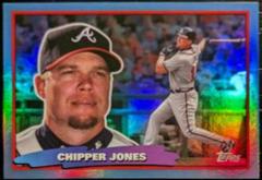 Chipper Jones [Sky Blue] #88BF-6 Baseball Cards 2022 Topps Archives 1988 Big Foil Prices