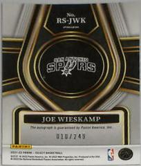 Joe Wieskamp Basketball Cards 2021 Panini Select Rookie Signatures Prices