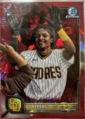 CJ Abrams [SP Variation Sapphire Red] #12 Baseball Cards 2022 Bowman Chrome Prices