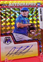 Angel Zerpa [Choice Fusion Red and Yellow] #RAM-AZ Baseball Cards 2022 Panini Mosaic Rookie Autographs Prices