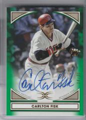 Carlton Fisk [Green] #DIA-CF Baseball Cards 2022 Topps Definitive Defining Images Autograph Collection Prices