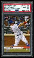Pete Alonso Baseball Cards 2019 Topps Now Moment of the Week Prices