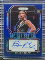 Bianca Belair [Blue Prizm] Wrestling Cards 2022 Panini Prizm WWE Superstar Autographs Prices