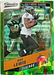 Ray Lewis [Premium Edition Timeless Tributes Green] #101 Football Cards 2021 Panini Classics Prices