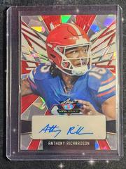 Anthony Richardson [Crystal Red] Football Cards 2022 Leaf Valiant Autographs Portrait Prices
