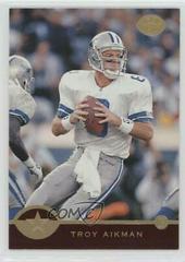 Troy Aikman [Red] Football Cards 1996 Leaf Prices