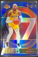 Carmelo Anthony [Blue Prizm] #10 Basketball Cards 2021 Panini Select Numbers Prices