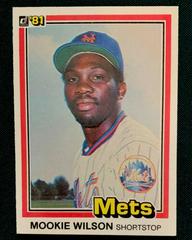 Mookie Wilson #575 Baseball Cards 1981 Donruss Prices
