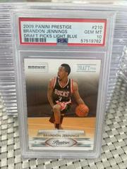 Brandon Jennings [Draft Picks Light Blue] #210 Basketball Cards 2009 Panini Prestige Prices
