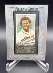 Ronald Acuna Jr. [X Gold Ink] #MA-RA Baseball Cards 2020 Topps Allen & Ginter Mini Autographs Prices