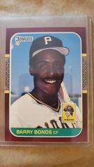 Barry Bonds [White Jersey, Corr. Photo] #163 Baseball Cards 1987 Donruss Opening Day Prices