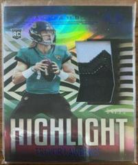 Trevor Lawrence [Blue] Football Cards 2021 Panini Illusions Highlight Swatches Prices