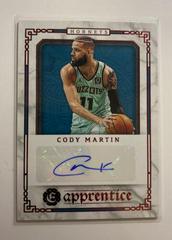 Cody Martin [Red] #APR-CMA Basketball Cards 2020 Panini Chronicles Apprentice Signatures Prices