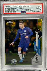 Christian Pulisic [SP Yellow] Soccer Cards 2019 Topps Chrome UEFA Champions League Sapphire Prices
