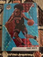 Coby White [Blue Fluorescent] Basketball Cards 2019 Panini Mosaic Prices