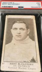 Bert McCaffery #57 Hockey Cards 1924 V145-2 Prices