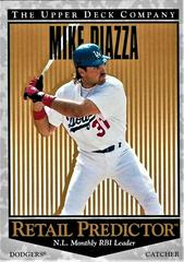 Mike Piazza #R36 Baseball Cards 1996 Upper Deck Retail Predictor Prices