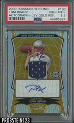 Tom Brady [Autograph Jersey Gold Refractor] Football Cards 2009 Bowman Sterling Prices