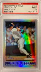 Derek Jeter [Refractor] #160 Baseball Cards 1998 Topps Chrome Prices