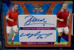 Dimitar Berbatov , Wayne Rooney [Orange] #DA-24 Soccer Cards 2022 Leaf Vivid Dual Autographs Prices
