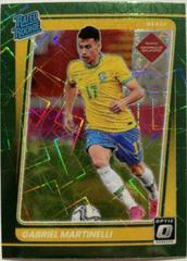 Gabriel Martinelli [Optic Green Velocity] #182 Soccer Cards 2021 Panini Donruss Road to Qatar Prices