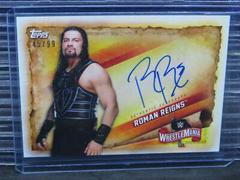 Roman Reigns #A-RR Wrestling Cards 2020 Topps WWE Road to WrestleMania Autographs Prices
